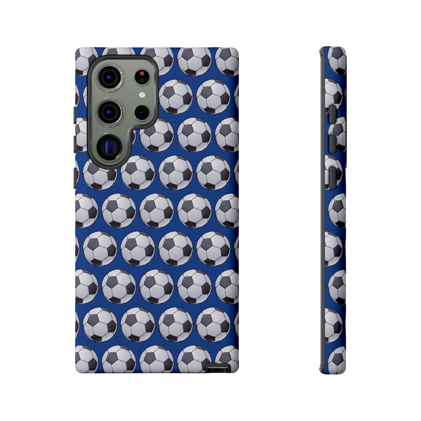 Soccer Ball Phone Case Blue