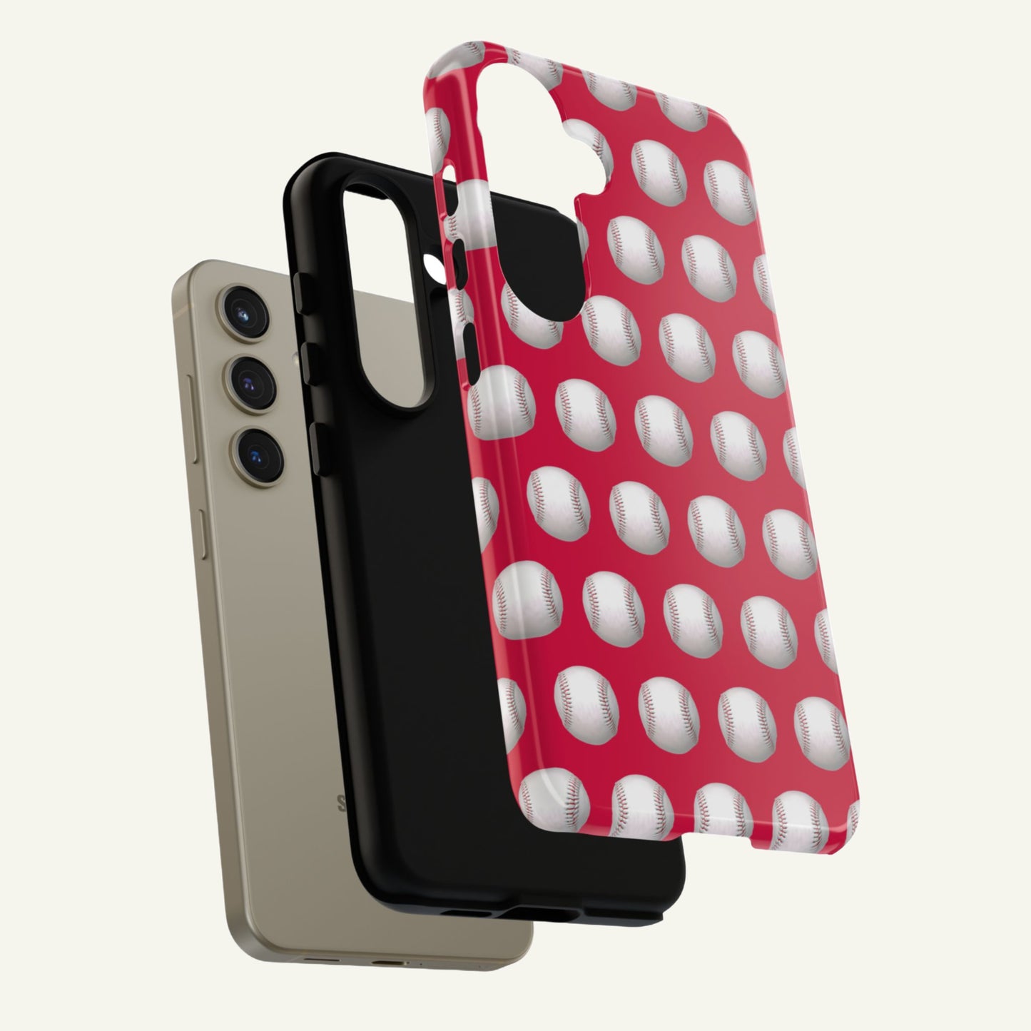 Baseball Phone Case Red